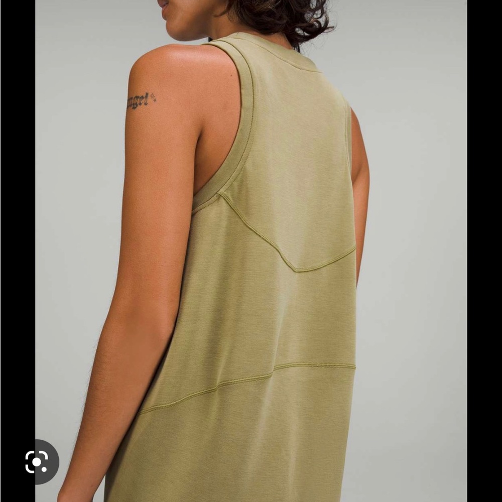 lululemon athletica Olive Green Sleeveless Tank Dress